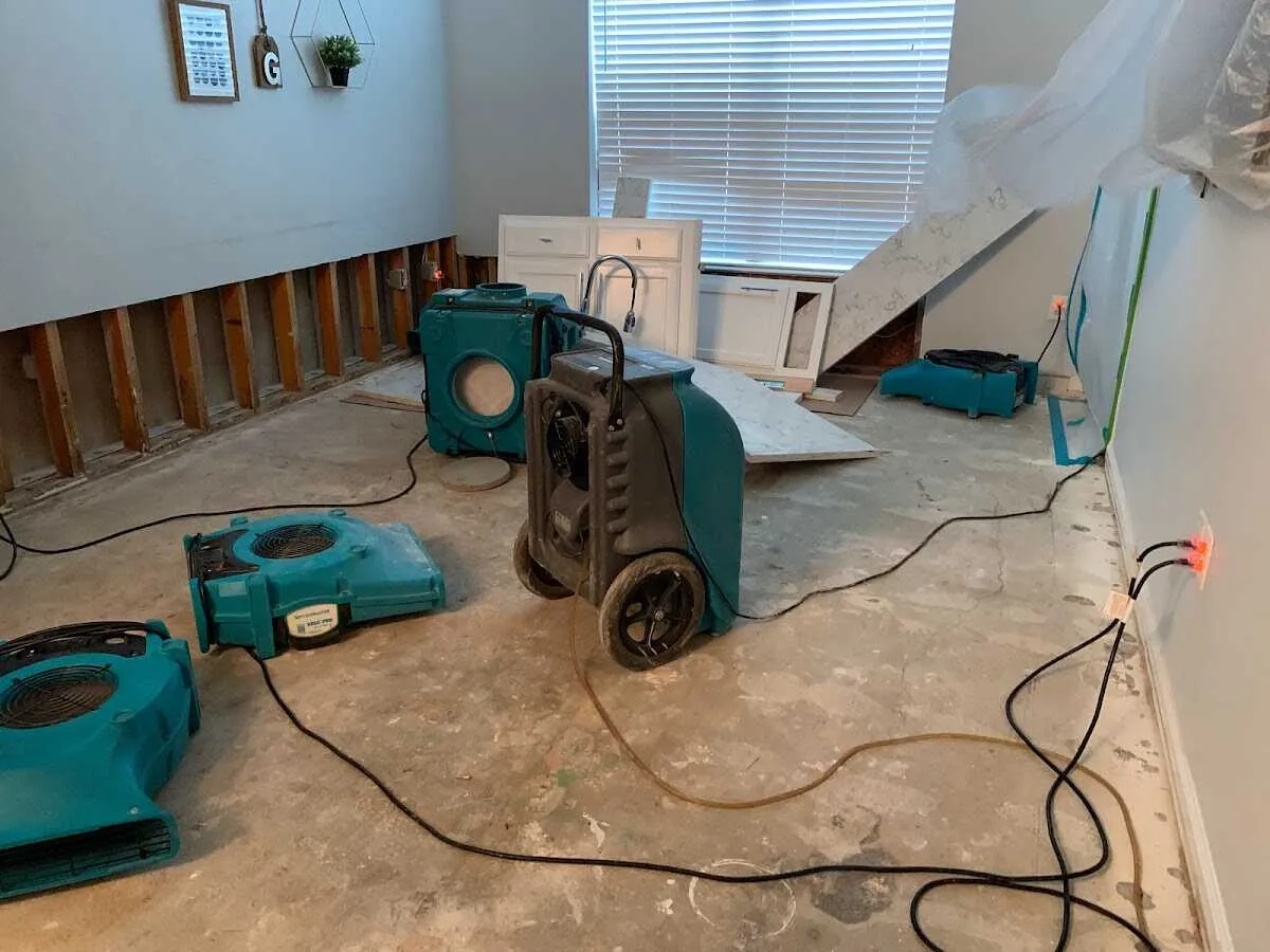 Dehumidifier in flood-cut room for Water Extraction & Removal in East Rockhill